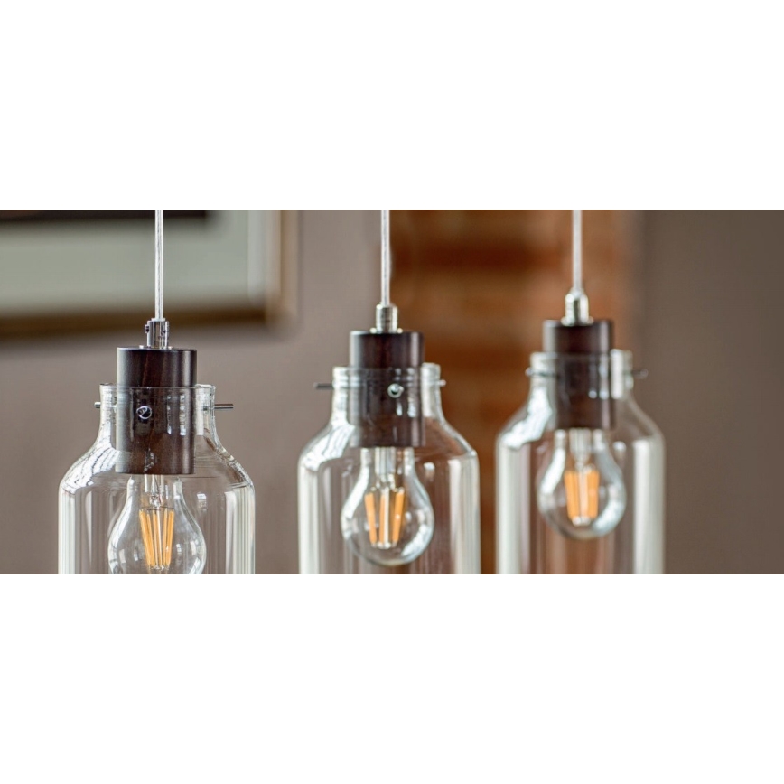 Κρεμαστό φωτιστικό οροφής ALESSANDRO 1xE27/60W/230V οξιά