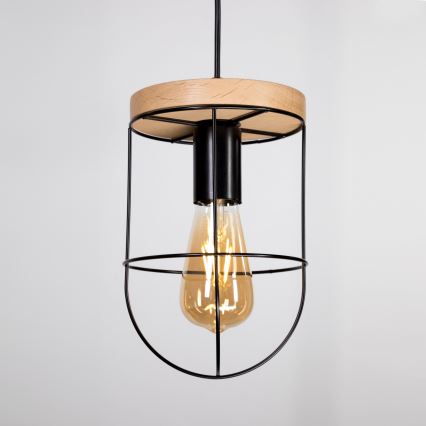 Φωτιστικό οροφής με καλώδιο NETUNO 1xE27/60W/230V δρυς