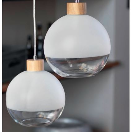 Φωτιστικό οροφής με καλώδιο LINEA 3xE27/60W/230V δρυς