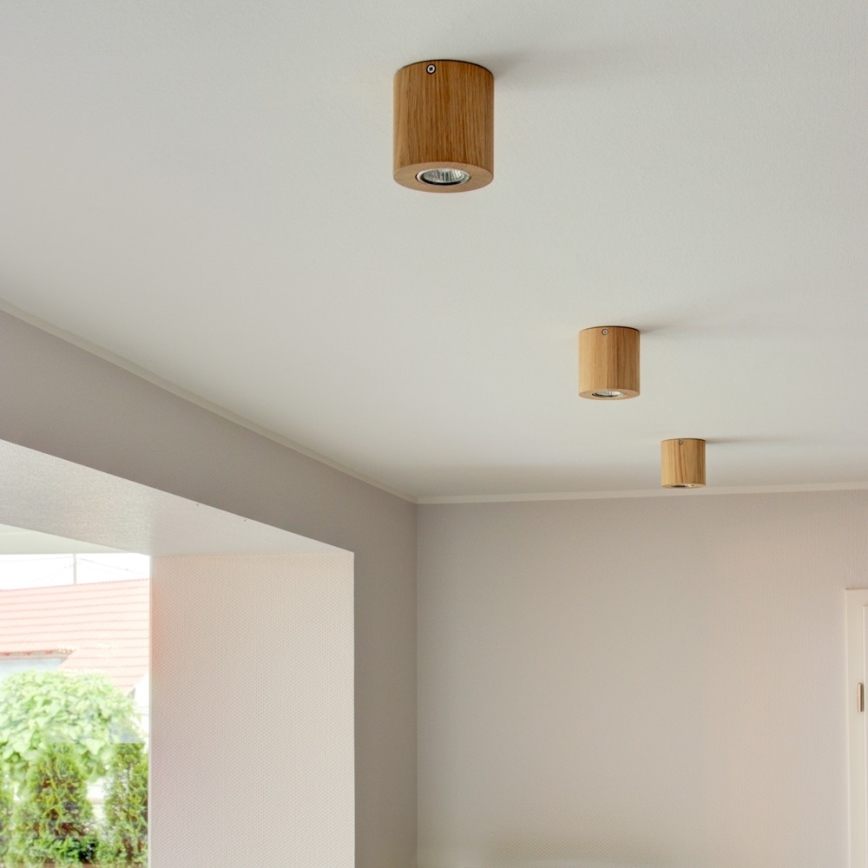 Οροφιαίο φωτιστικό WOODDREAM 1xGU10/6W/230V δρυς