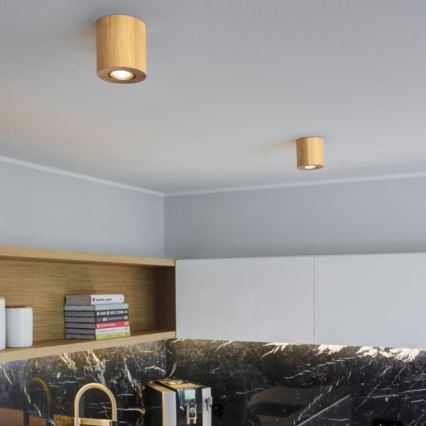 Οροφιαίο φωτιστικό WOODDREAM 1xGU10/6W/230V δρυς