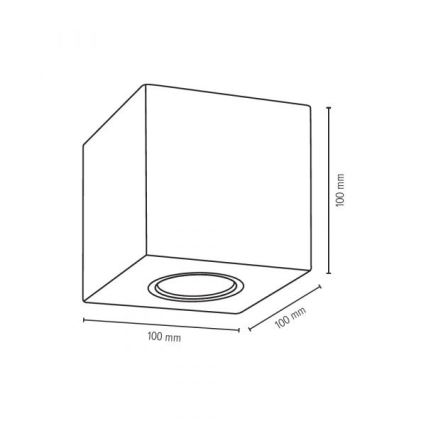 Φωτιστικό οροφής CONCRETEDREAM 1xGU10/6W/230V τσιμέντο - Πιστοποίηση FSC