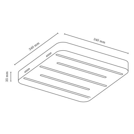 Φως οροφής LED NEELE LED/19,5W/230V