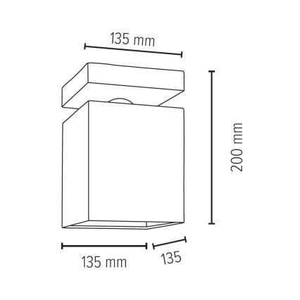 Φως οροφής INGER 1xE27/25W/230V