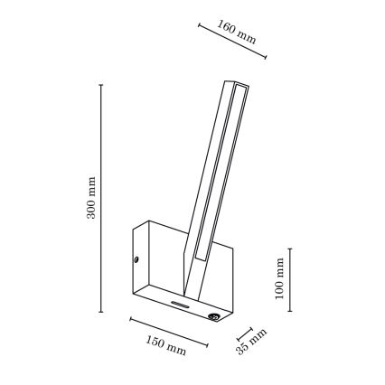 LED Φωτιστικό τοίχου LINUS LED/3,75W/230V δρυς