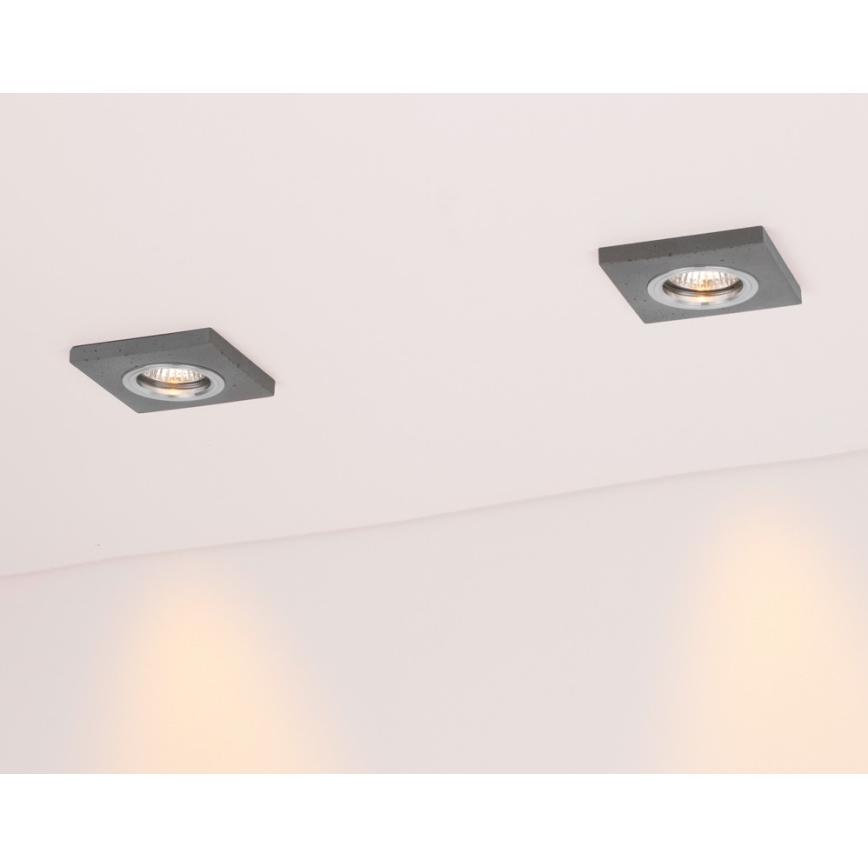 Χωνευτό Φωτιστικό LED VITAR 1xGU10/5W/230V CRI 90 τσιμέντο – FSC πιστοποιημένο