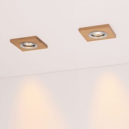 Χωνευτό Φωτιστικό LED VITAR 1xGU10/5W/230V CRI 90 δρυς – FSC πιστοποιημένο