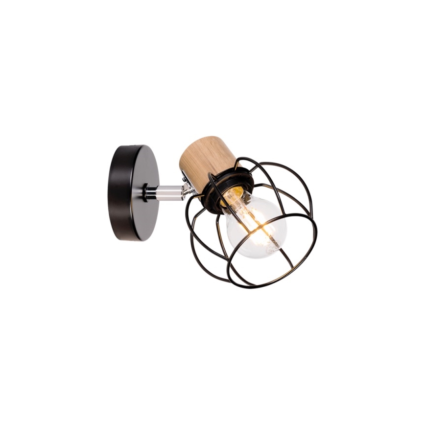 Επιτοίχιο φωτιστικό σημείου PHIPHI 1xE27/60W/230V δρυς