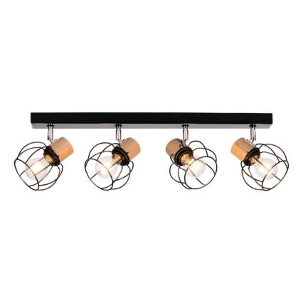 Οροφιαίο φωτιστικό σημείου PHIPHI 4xE27/60W/230V δρυς