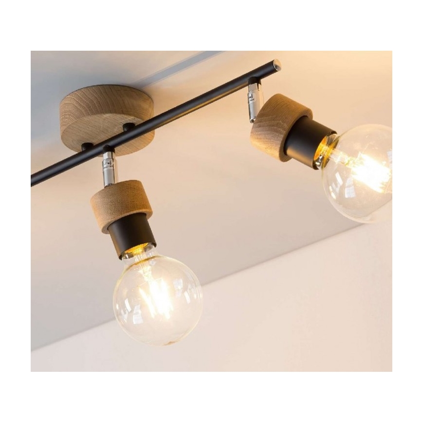 Φωτιστικό σποτ  MARJOLAINE 3xE27/25W/230V δρυς