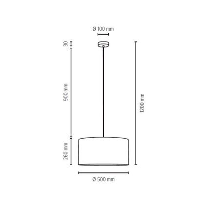 Φωτιστικό οροφής με καλώδιο SCARLETT 1xE27/60W/230V