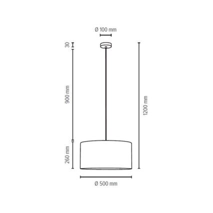 Πολύφωτο σε σχοινί SCARLETT 1xE27/60W/230V