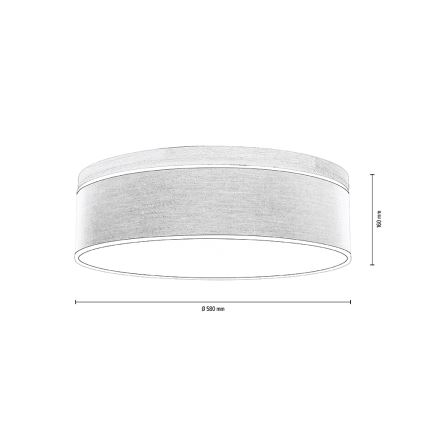 Οροφιαίο φωτιστικό BOHO 4xE27/25W/230V διάμ. 58 εκ. δρυς