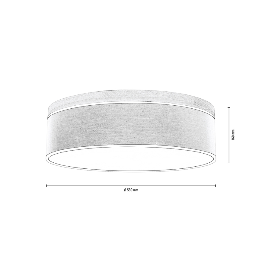 Φωτιστικό οροφής BOHO 4xE27/25W/230V διάμετρος 58 cm δρυς – FSC πιστοποιημένο