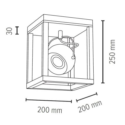 Φως οροφής LED ROY 1xGU10/5W/230V ματ δρυς