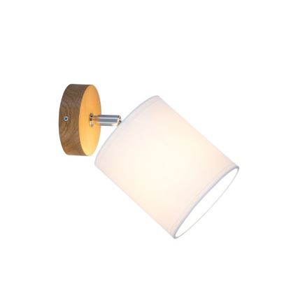 Σποτ τοίχου APRILLIA 1xE27/25W/230V δρυς λευκό