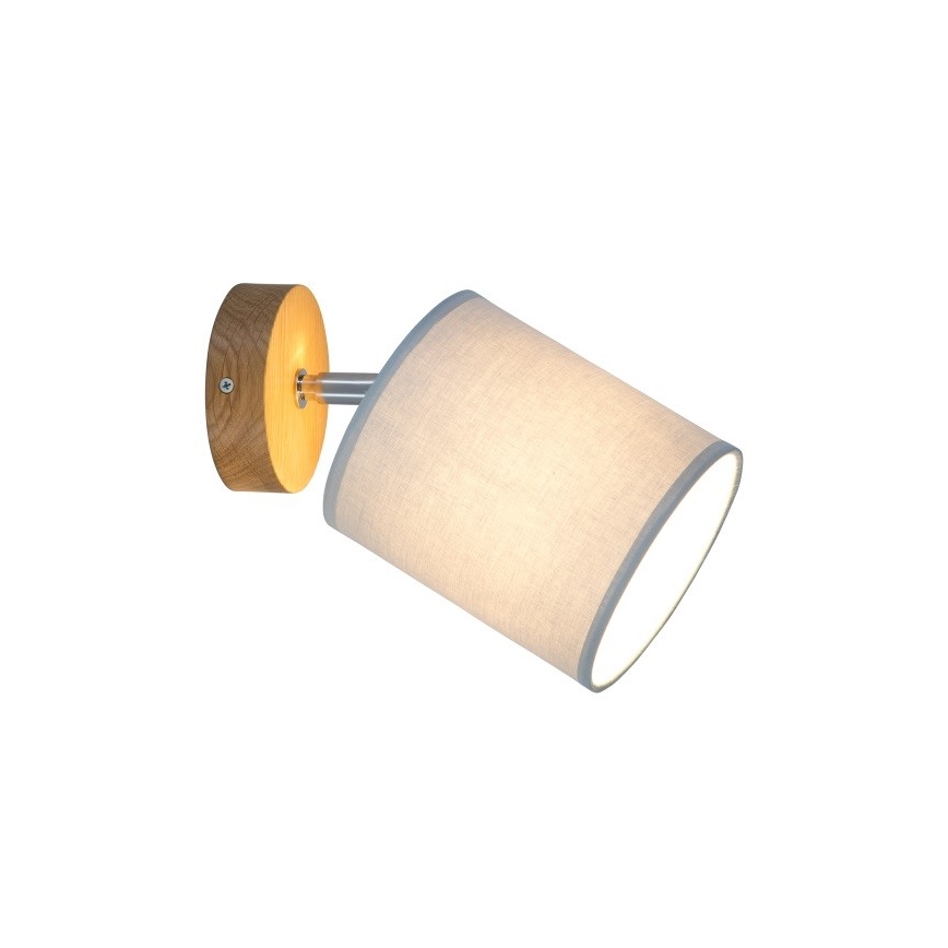 Επιτοίχιο φωτιστικό σημείου APRILLIA 1xE27/25W/230V βελανιδιά γκρι