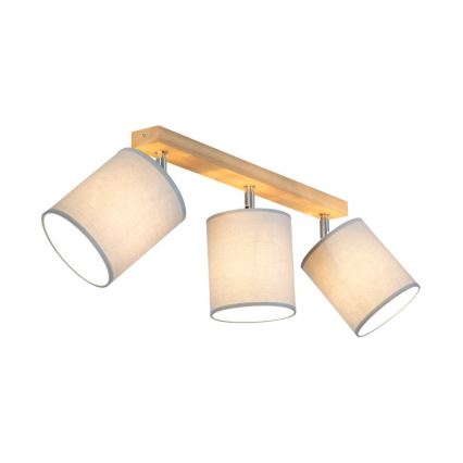 Φωτιστικό σποτ APRILLIA 3xE27/25W/230V δρυς γκρι