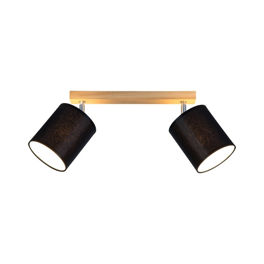 Σποτ φωτιστικό APRILLIA 2xE27/25W/230V δρυς μαύρο