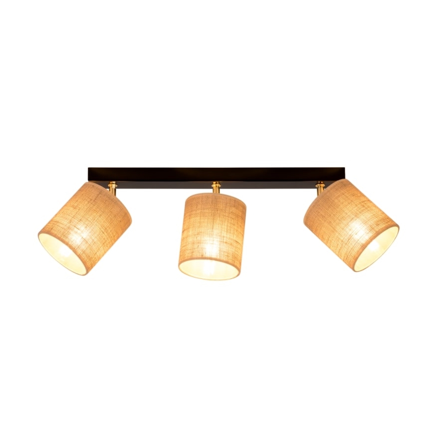 Stropní  φωτιστικό σποτ JUTE 3xE27/25W/230V