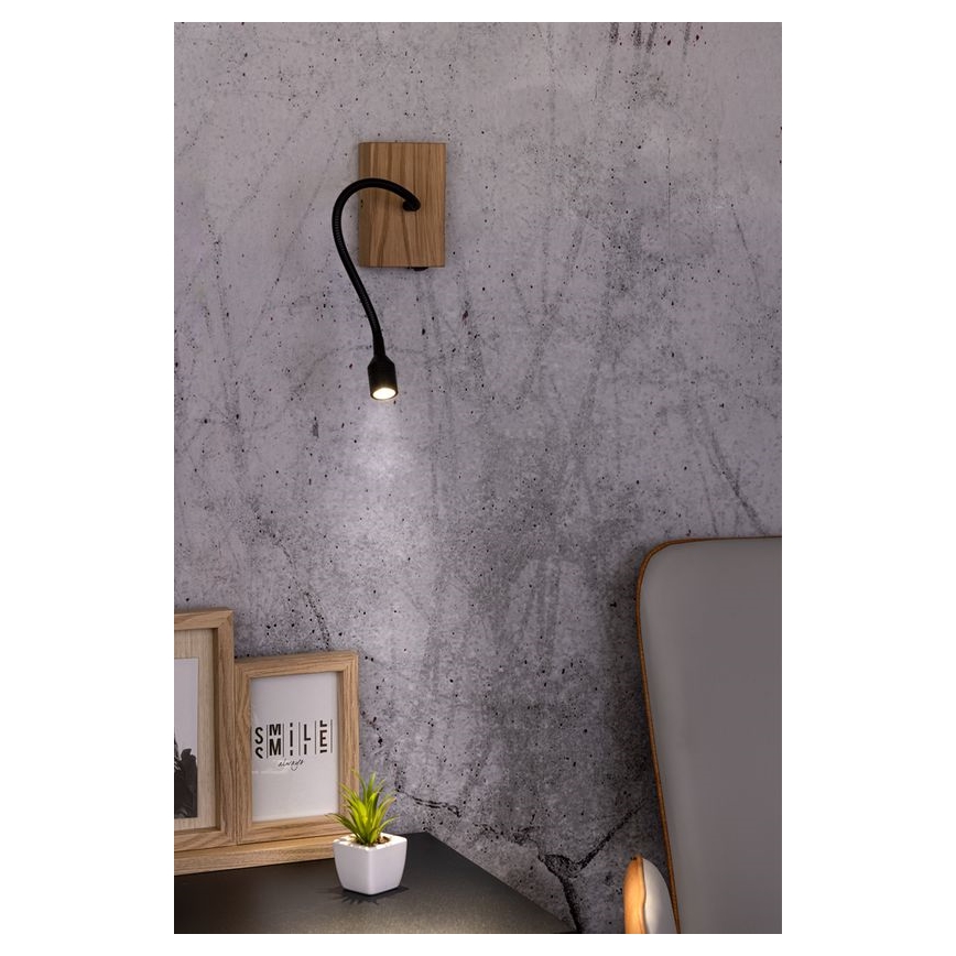 Φωτιστικό τοίχου LED LECTOR LED/2,5W/230V δρυς