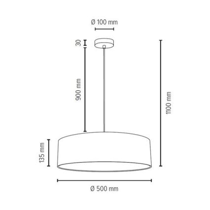 Φωτιστικό οροφής με καλώδιο JOSEFINA 3xE27/25W/230V