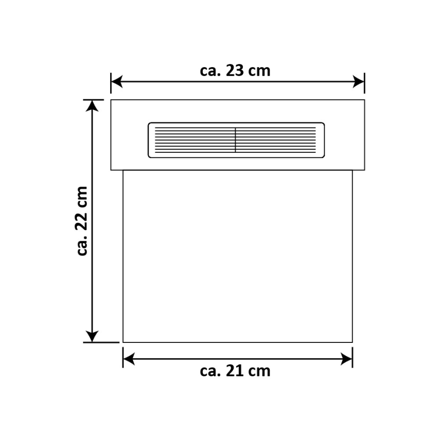 Ηλιακό φωτιστικό αριθμού οικίας LED LED/2x0,07W/2,4V 1200 mAh IP44