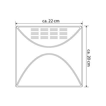Ηλιακό φωτιστικό αριθμού οικίας LED LED/3x0,1W/2,4V 1200 mAh IP44