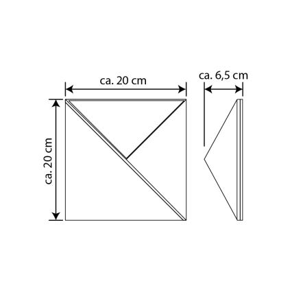 Ηλιακό φωτιστικό αριθμού οικίας LED LED/3x0,1W/2,4V 1200 mAh IP44