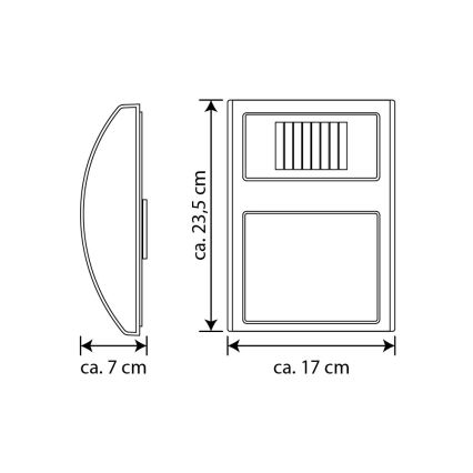 LED Ηλιακός αριθμός οικίας LED/3x0,1W/2,4V IP44