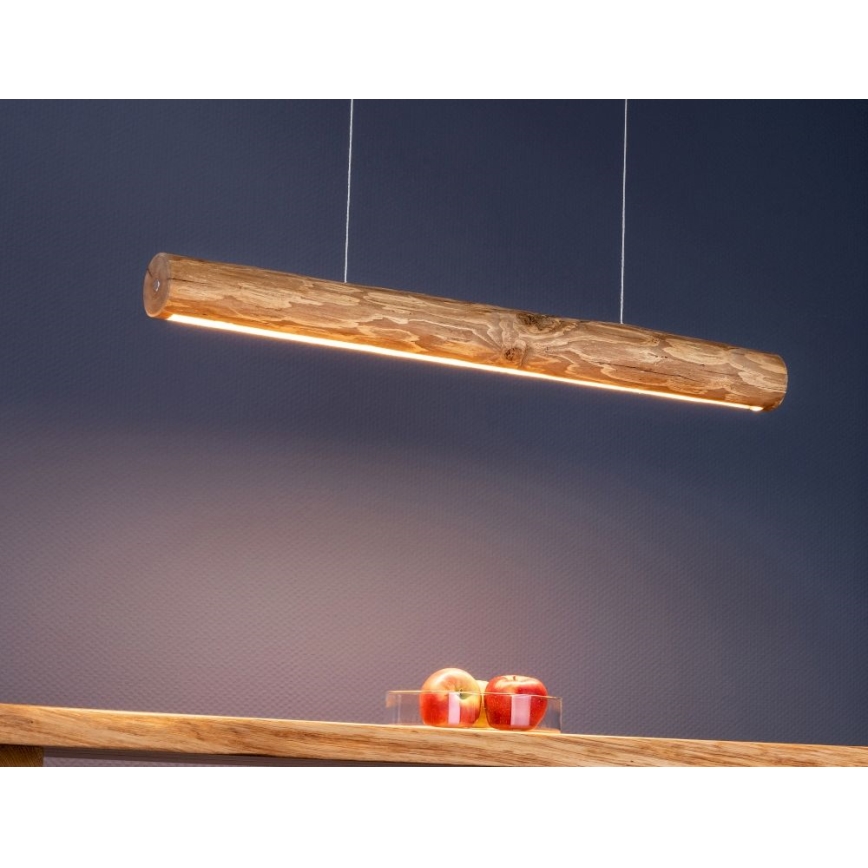 Led Dimmable κρεμαστό φωτιστικό οροφής LUCAS LED/25,5W/230V πεύκο