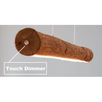Led Dimmable κρεμαστό φωτιστικό οροφής LUCAS LED/25,5W/230V πεύκο