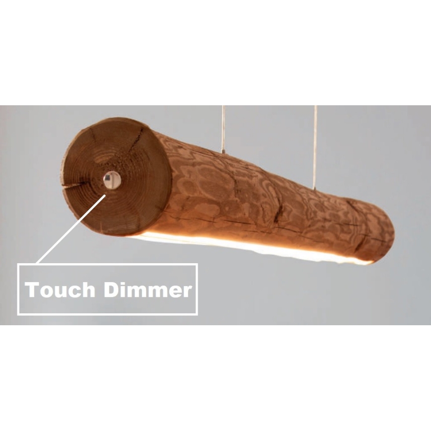 Led Dimmable κρεμαστό φωτιστικό οροφής LUCAS LED/25,5W/230V πεύκο
