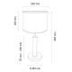 Eπιτραπέζιο φωτιστικό BENITA 1xE27/60W/230V 48 cm λευκό/δρυς – FSC πιστοποίηση