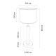 Eπιτραπέζιο φωτιστικό BENITA 1xE27/60W/230V 61 cm λευκό/δρυς – FSC πιστοποίηση