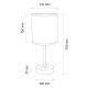 Eπιτραπέζιο φωτιστικό BENITA 1xE27/60W/230V 30 cm λευκό/δρυς – FSC πιστοποίηση