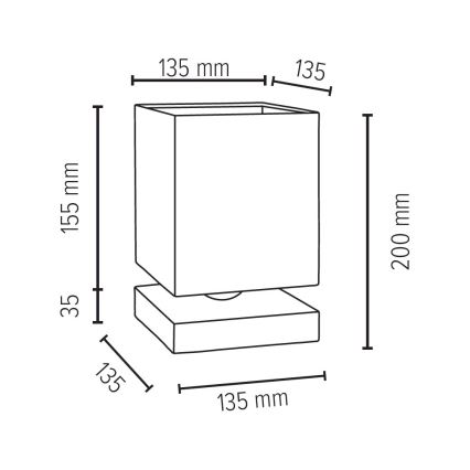 Επιτραπέζια λάμπα INGER 1xE27/25W/230V