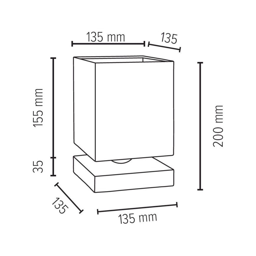 Επιτραπέζια λάμπα INGER 1xE27/25W/230V