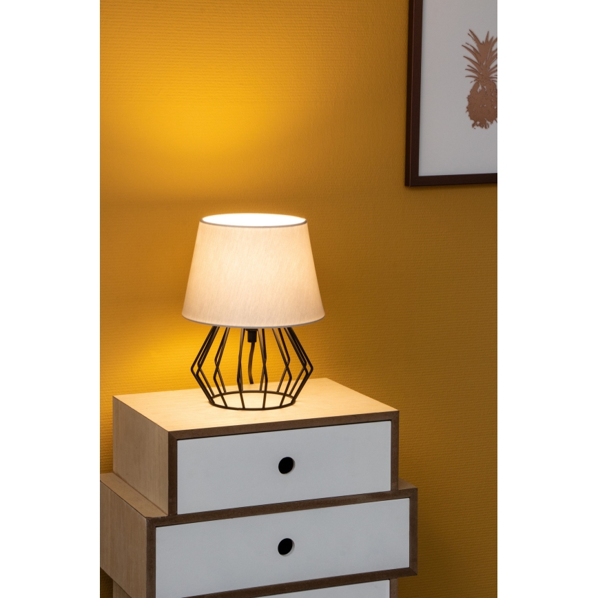 Spot-Light - Επιτραπέζιο φωτιστικό MANGOO 1xE27/40W/230V γκρι/μαύρο