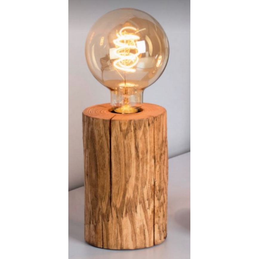 Επιτραπέζιο φωτιστικό TRABO 1xE27/25W/230V πεύκο