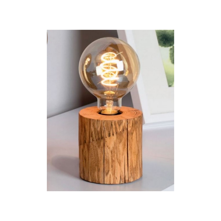 Επιτραπέζιο φωτιστικό TRABO 1xE27/25W/230V πεύκο