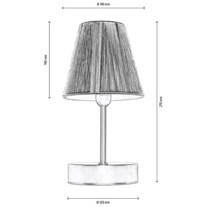 Eπιτραπέζια λάμπα MILA 1xE14/25W/230V birch – FSC πιστοποιημένο