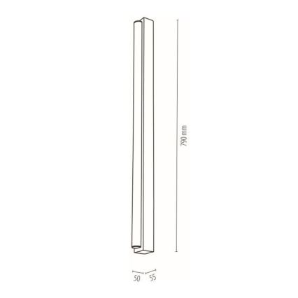 Φωτιστικό LED μπάνιου για καθρέφτη AQUAVIVA LED/12W/230 79 εκ IP44 δρυς