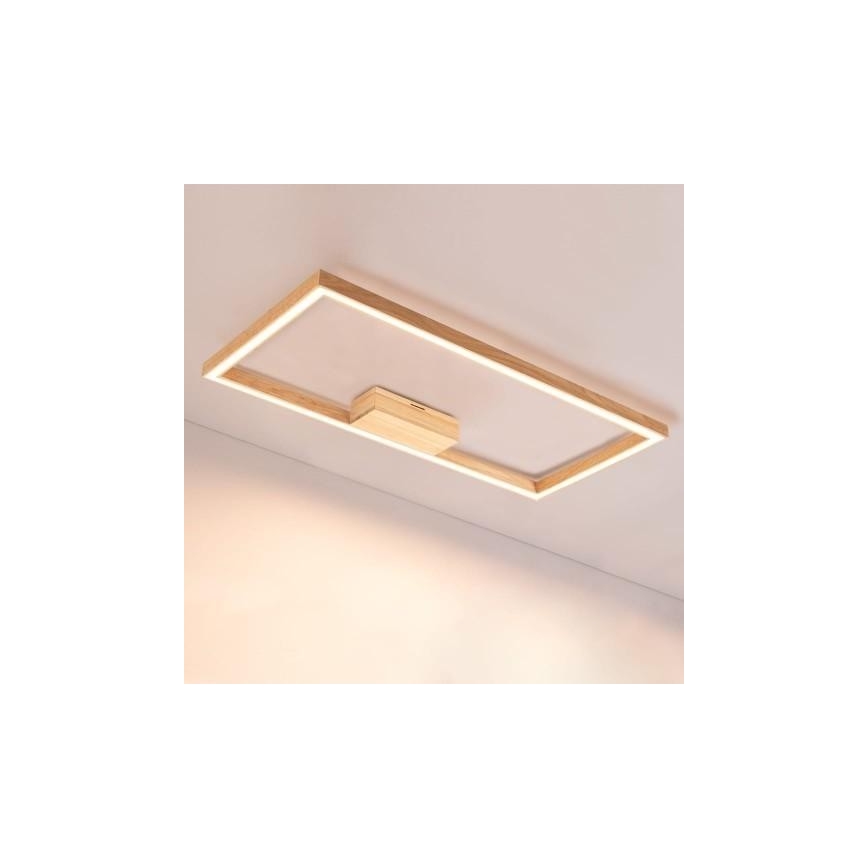 Φως οροφής dimmer LED RAMME LED/34W/230V + RC ματ δρυς