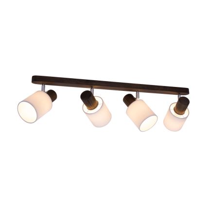Φωτιστικό σποτ οροφής TRENDY 4xE27/15W/230V πεύκο