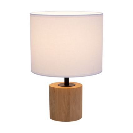 Eπιτραπέζιο φωτιστικό KRETA 1xE27/25W/230V πεύκο/λευκό