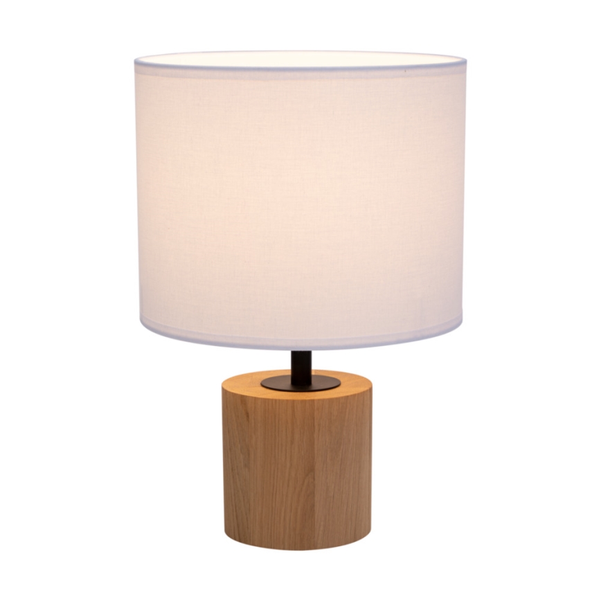 Eπιτραπέζιο φωτιστικό KRETA 1xE27/25W/230V πεύκο/λευκό