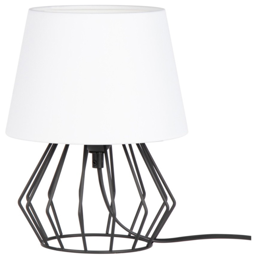 Spot-Light - Επιτραπέζιο φωτιστικό MANGOO 1xE27/40W/230V λευκό/μαύρο