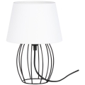 Spot-Light - Επιτραπέζιο φωτιστικό MANGOO 1xE27/40W/230V λευκό/μαύρο