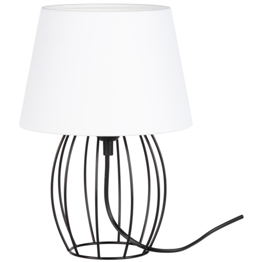 Spot-Light - Επιτραπέζιο φωτιστικό MANGOO 1xE27/40W/230V λευκό/μαύρο